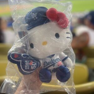 Hello Kitty Plush Dodgers exclusive giveaway 50th anniversary
